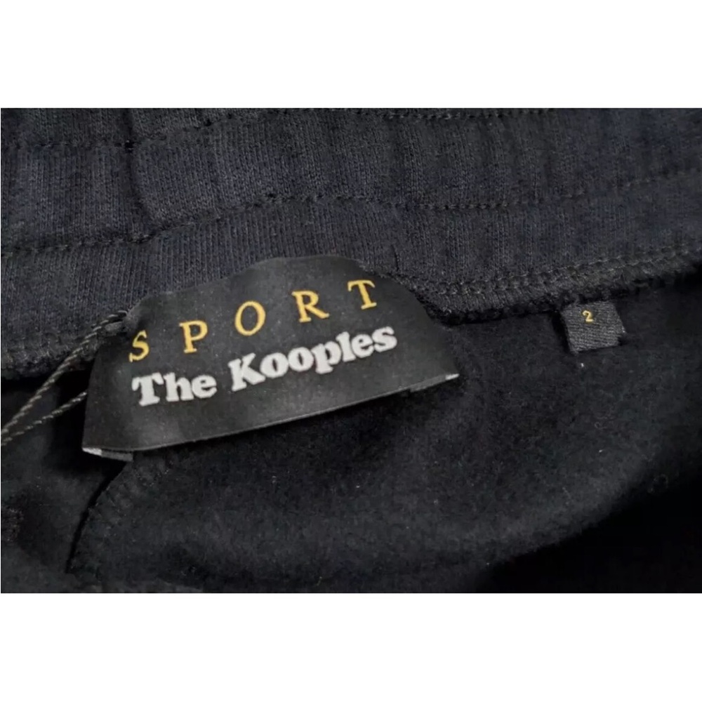 The Kooples Sport Fleece Studded Shorts Black Women's FR Size 2 (US Medium) - Picture 7 of 7